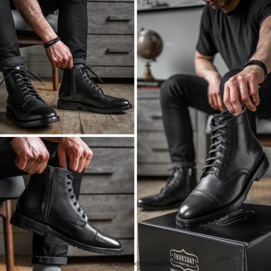 pl Thursday Boots mężczyźni główny czarny V64N6281 buty