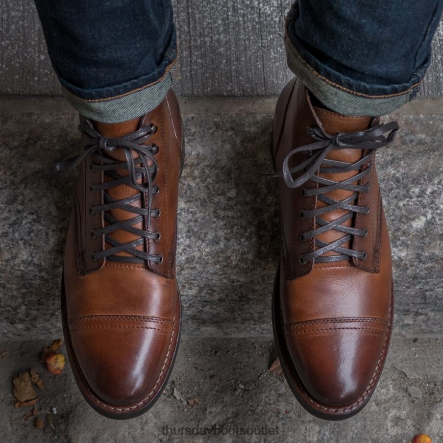 pl Thursday Boots mężczyźni kapitan Brandy V64N629 buty