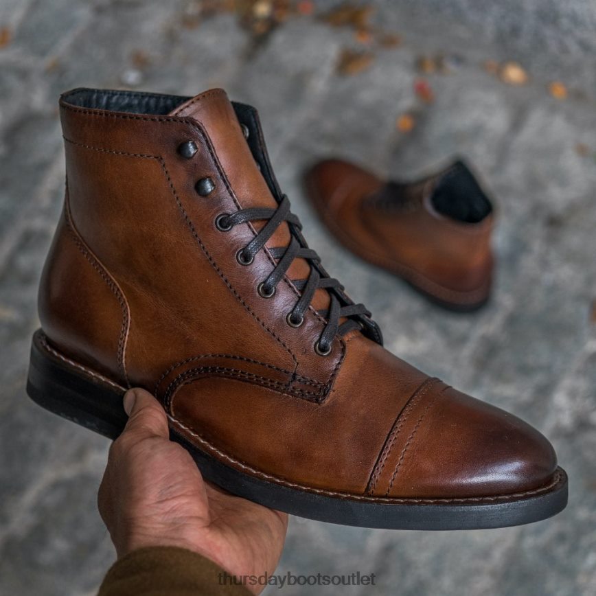 pl Thursday Boots mężczyźni kapitan Brandy V64N629 buty