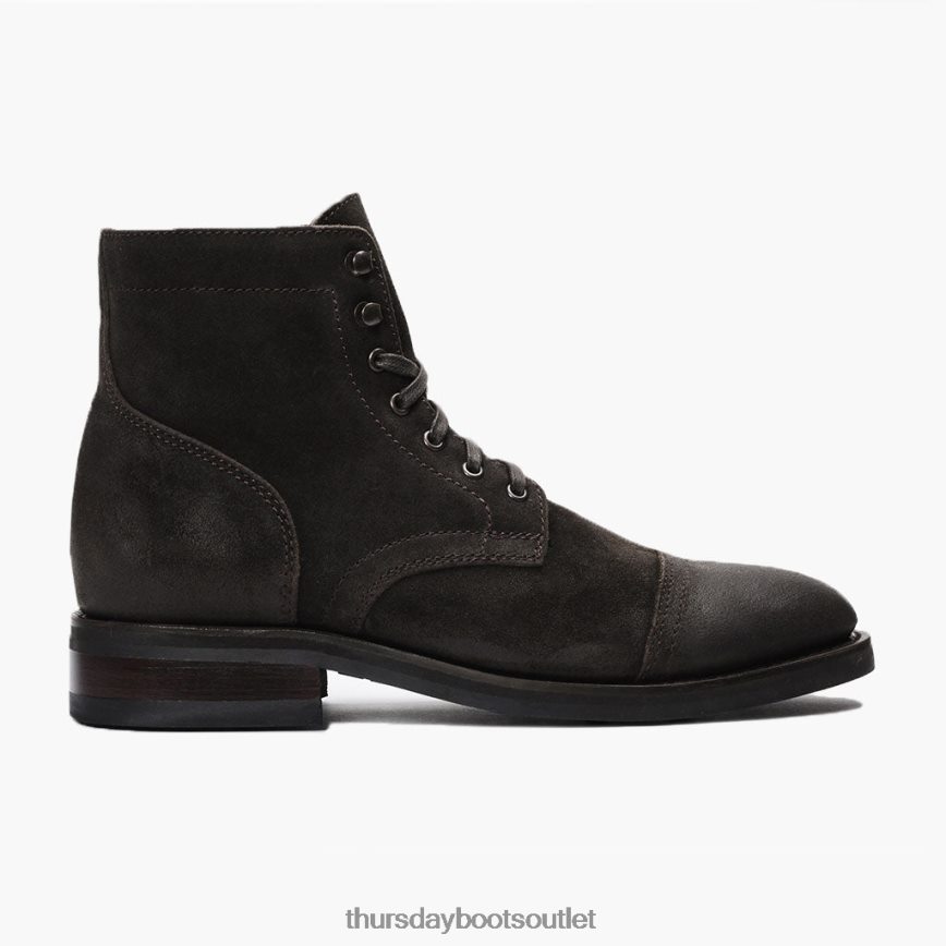 pl Thursday Boots mężczyźni kapitan ciemnooliwkowy zamsz V64N6216 buty