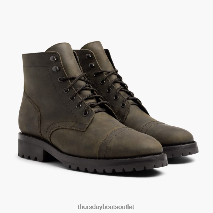 pl Thursday Boots mężczyźni kapitan ciemny oliwkowy mat V64N6210 buty