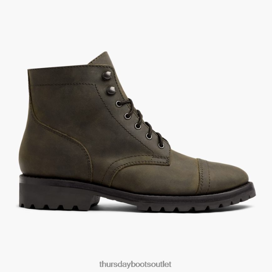 pl Thursday Boots mężczyźni kapitan ciemny oliwkowy mat V64N6210 buty