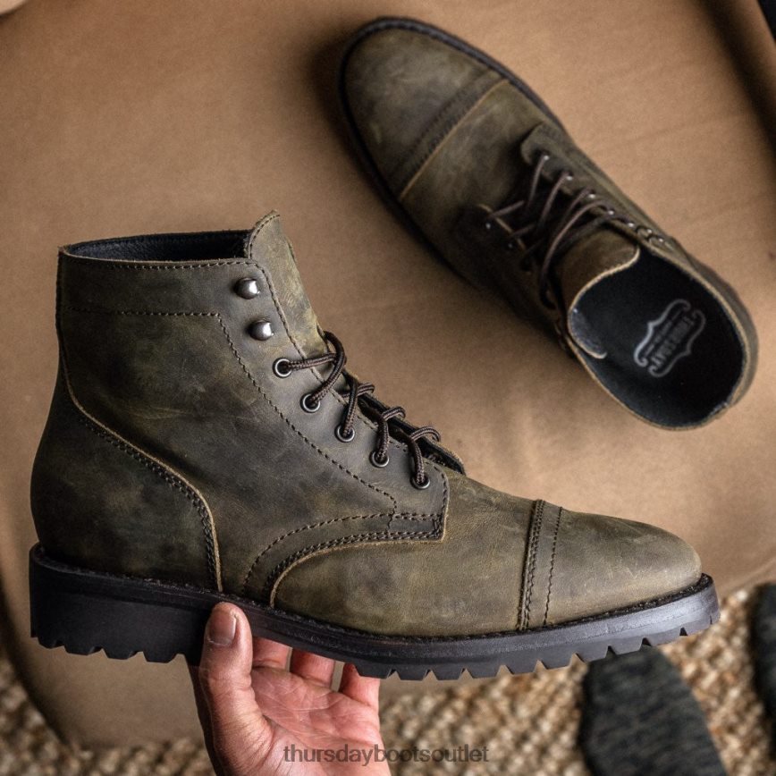 pl Thursday Boots mężczyźni kapitan ciemny oliwkowy mat V64N6210 buty