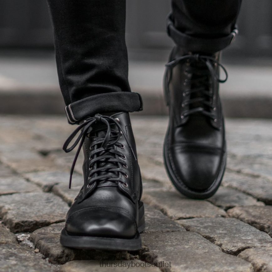pl Thursday Boots mężczyźni kapitan czarny V64N6211 buty
