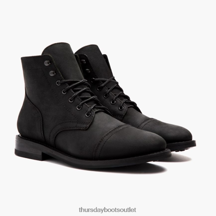 pl Thursday Boots mężczyźni kapitan czarny mat V64N622 buty