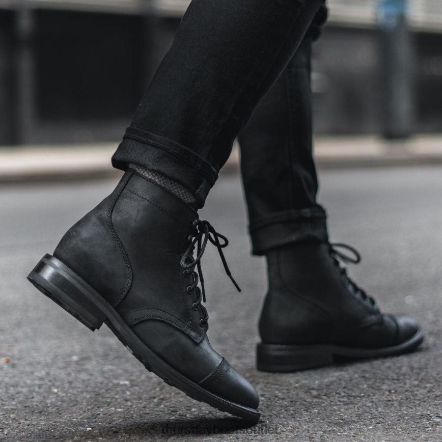 pl Thursday Boots mężczyźni kapitan czarny mat V64N622 buty