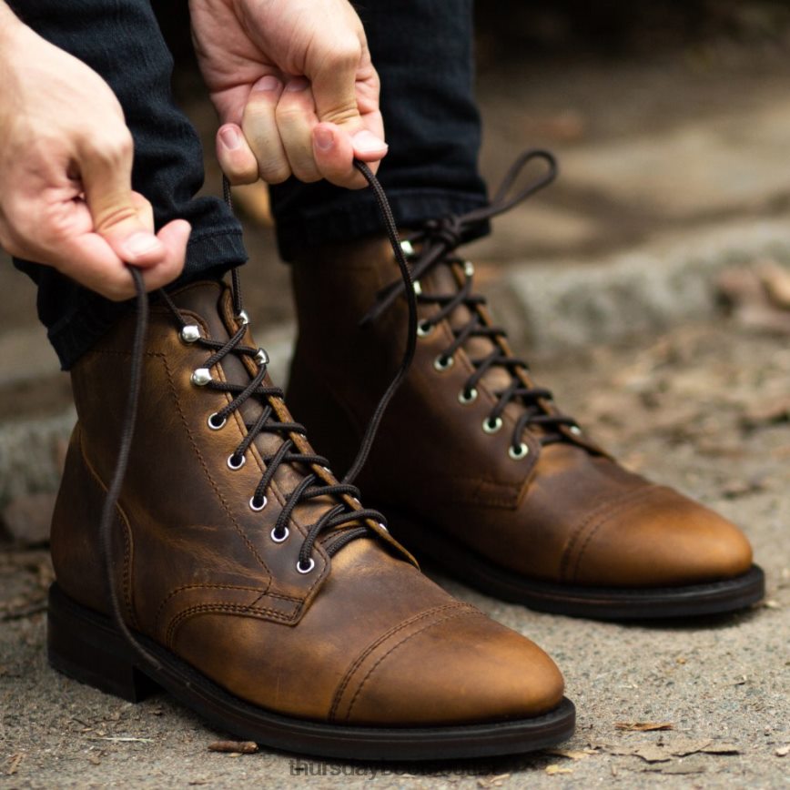 pl Thursday Boots mężczyźni kapitan palona miedź V64N624 buty