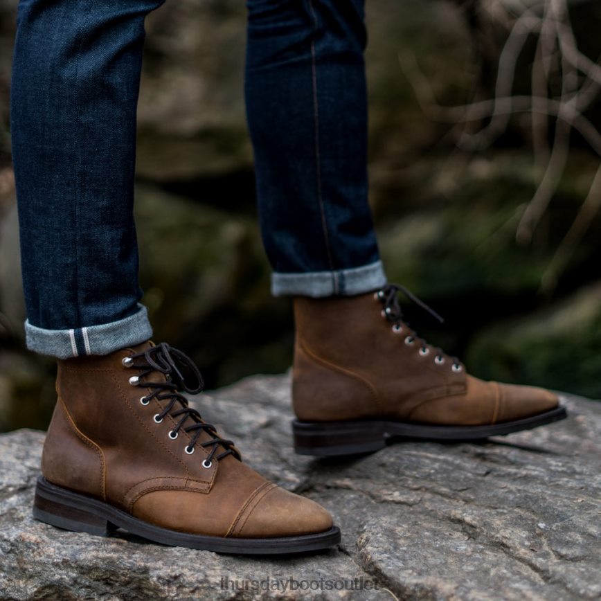 pl Thursday Boots mężczyźni kapitan palona miedź V64N624 buty