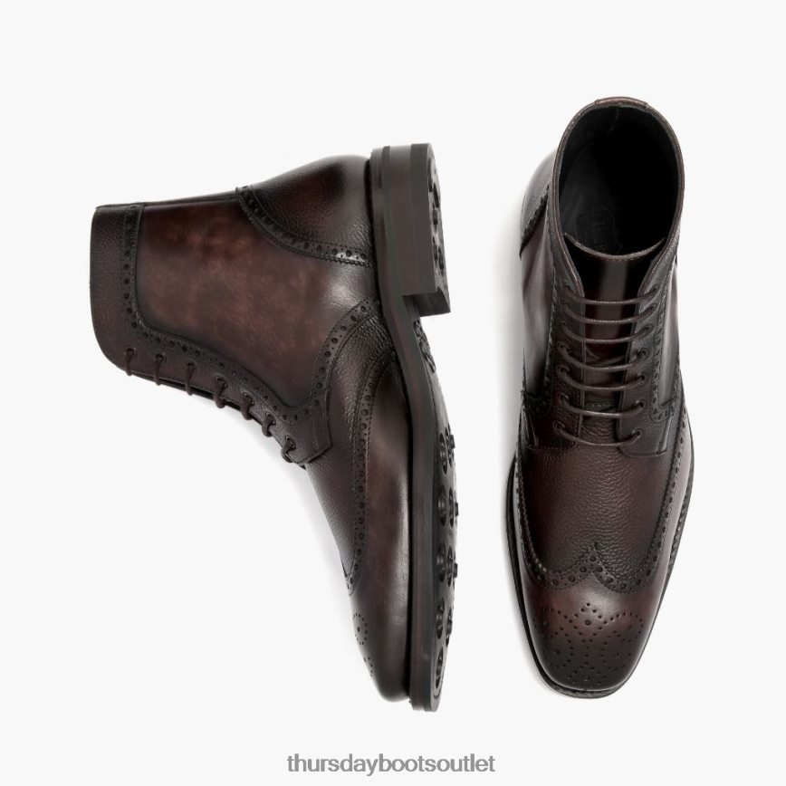 pl Thursday Boots mężczyźni końcówka skrzydła Ciemny dąb V64N6241 buty