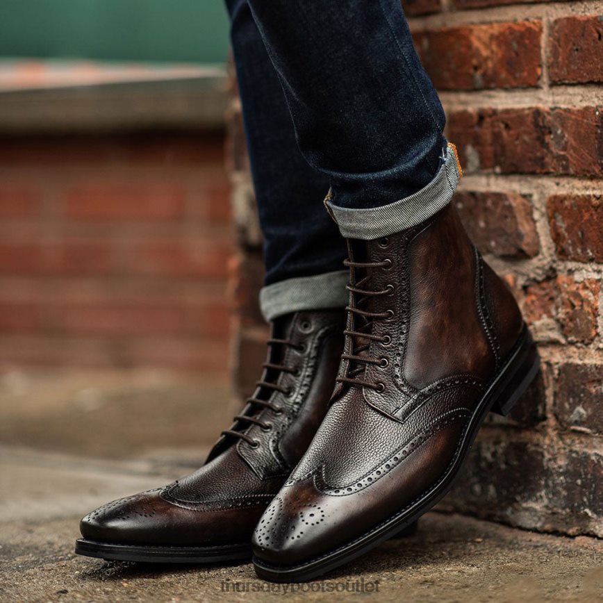 pl Thursday Boots mężczyźni końcówka skrzydła Ciemny dąb V64N6241 buty