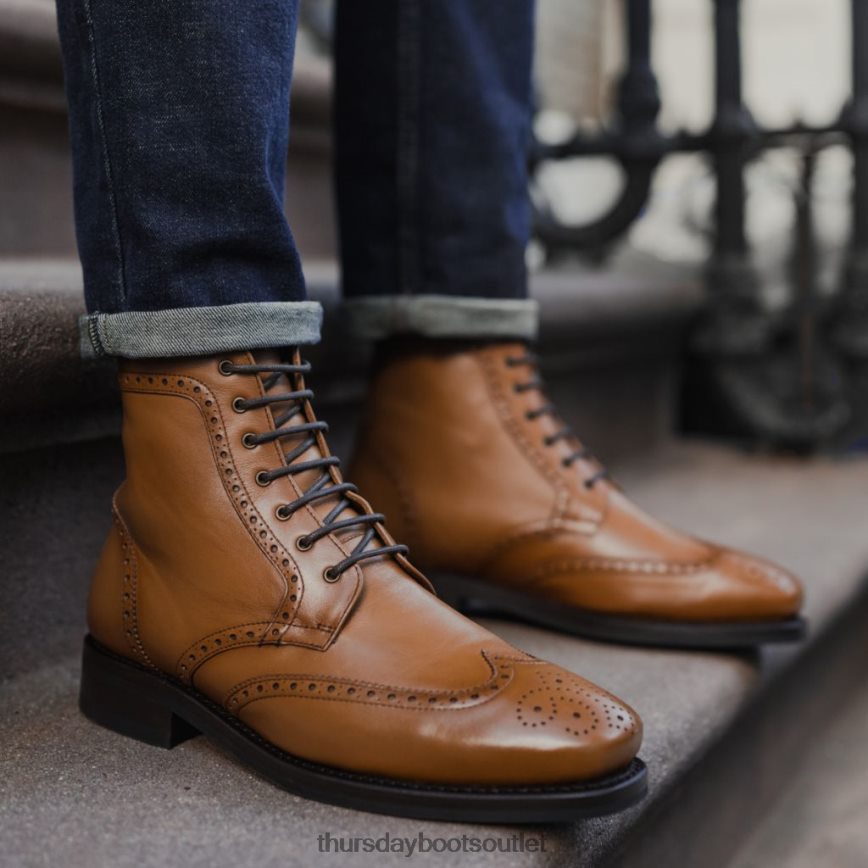 pl Thursday Boots mężczyźni końcówka skrzydła brytyjska opalenizna V64N6242 buty
