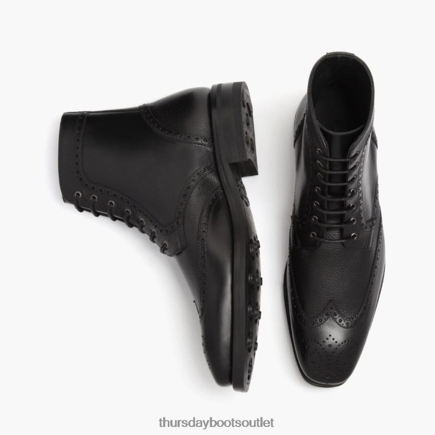 pl Thursday Boots mężczyźni końcówka skrzydła czarny V64N6240 buty