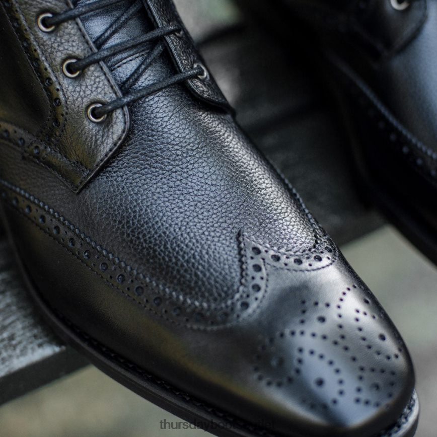 pl Thursday Boots mężczyźni końcówka skrzydła czarny V64N6240 buty