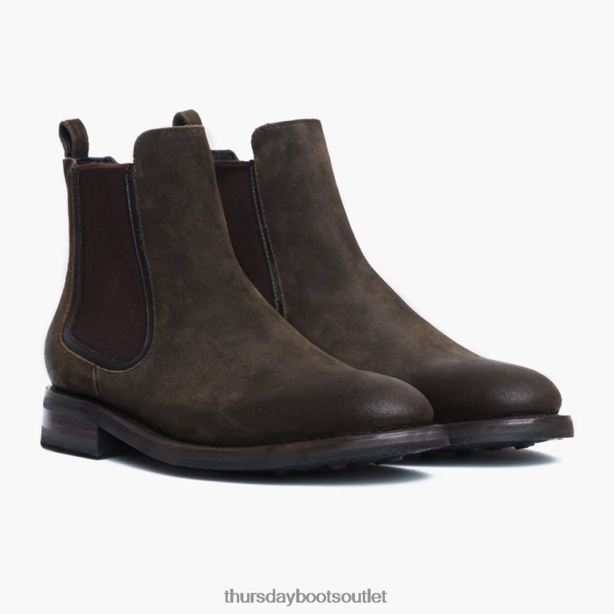 pl Thursday Boots mężczyźni książę ciemnooliwkowy zamsz V64N6275 buty