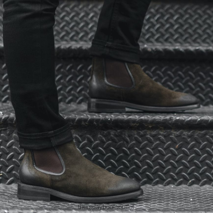 pl Thursday Boots mężczyźni książę ciemnooliwkowy zamsz V64N6275 buty