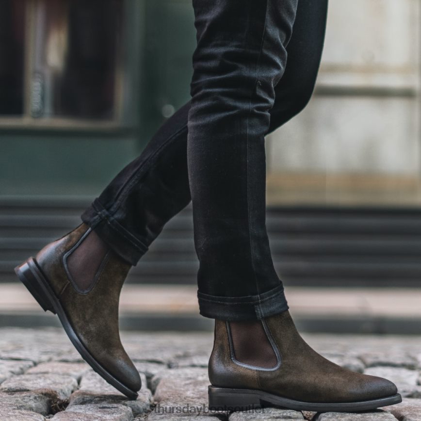 pl Thursday Boots mężczyźni książę ciemnooliwkowy zamsz V64N6275 buty