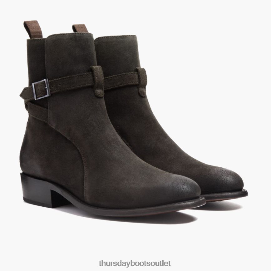 pl Thursday Boots mężczyźni łobuz ciemnooliwkowy zamsz V64N6288 buty