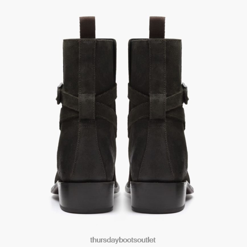 pl Thursday Boots mężczyźni łobuz ciemnooliwkowy zamsz V64N6288 buty