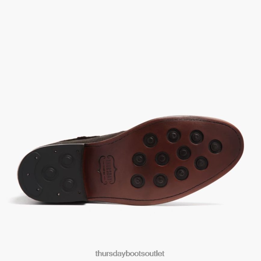 pl Thursday Boots mężczyźni łobuz ciemnooliwkowy zamsz V64N6288 buty