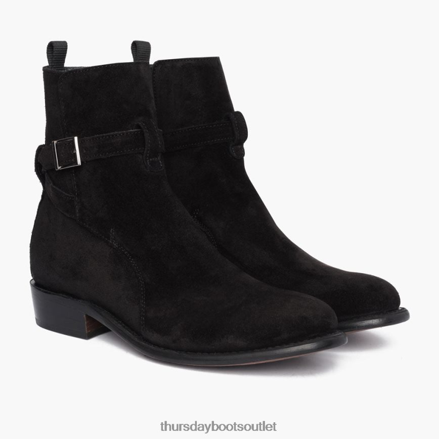 pl Thursday Boots mężczyźni łobuz czarny zamsz V64N6289 buty