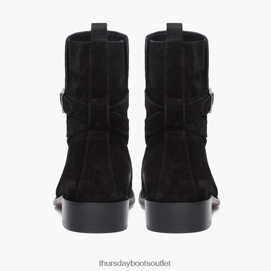 pl Thursday Boots mężczyźni łobuz czarny zamsz V64N6289 buty