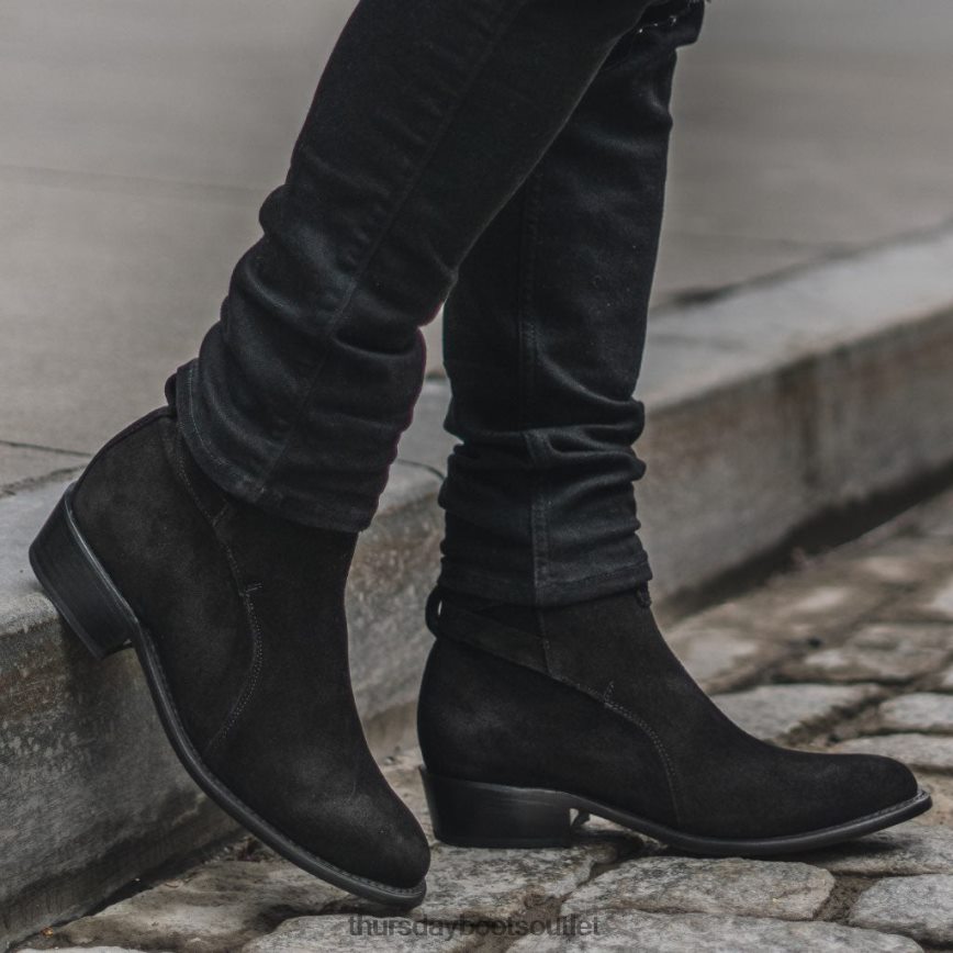 pl Thursday Boots mężczyźni łobuz czarny zamsz V64N6289 buty