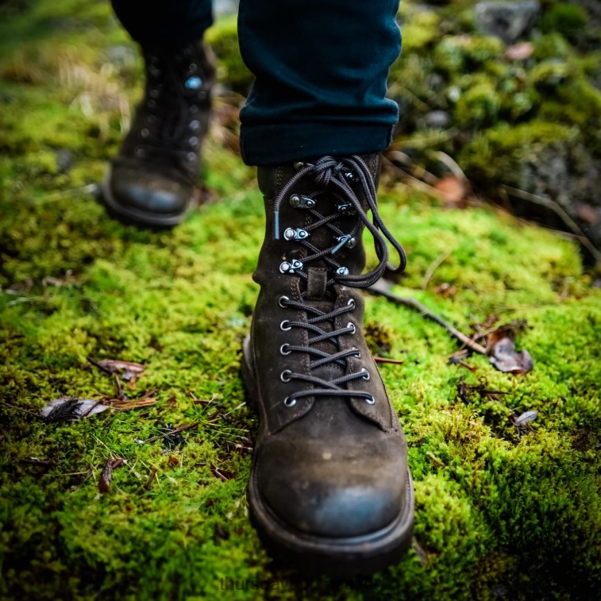 pl Thursday Boots mężczyźni poszukiwacz ciemnooliwkowy zamsz V64N6285 buty