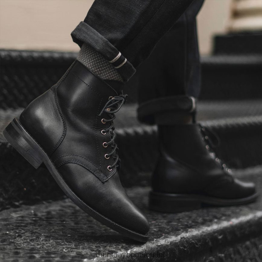 pl Thursday Boots mężczyźni prezydent czarny mat V64N6231 buty