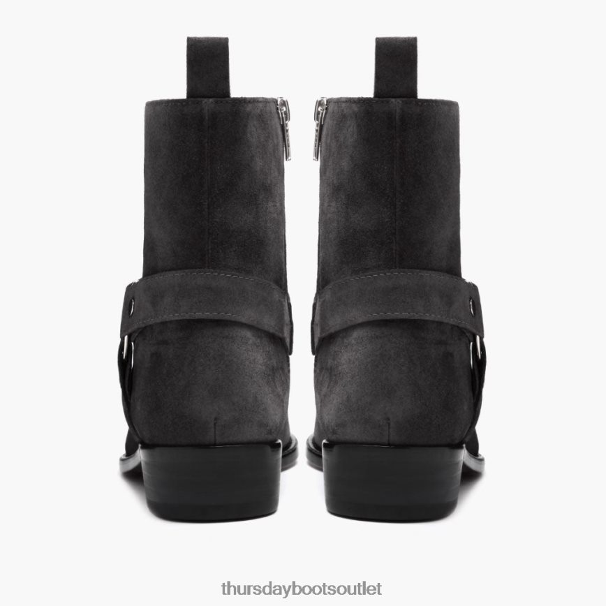 pl Thursday Boots mężczyźni uprząż szary zamsz V64N6292 buty