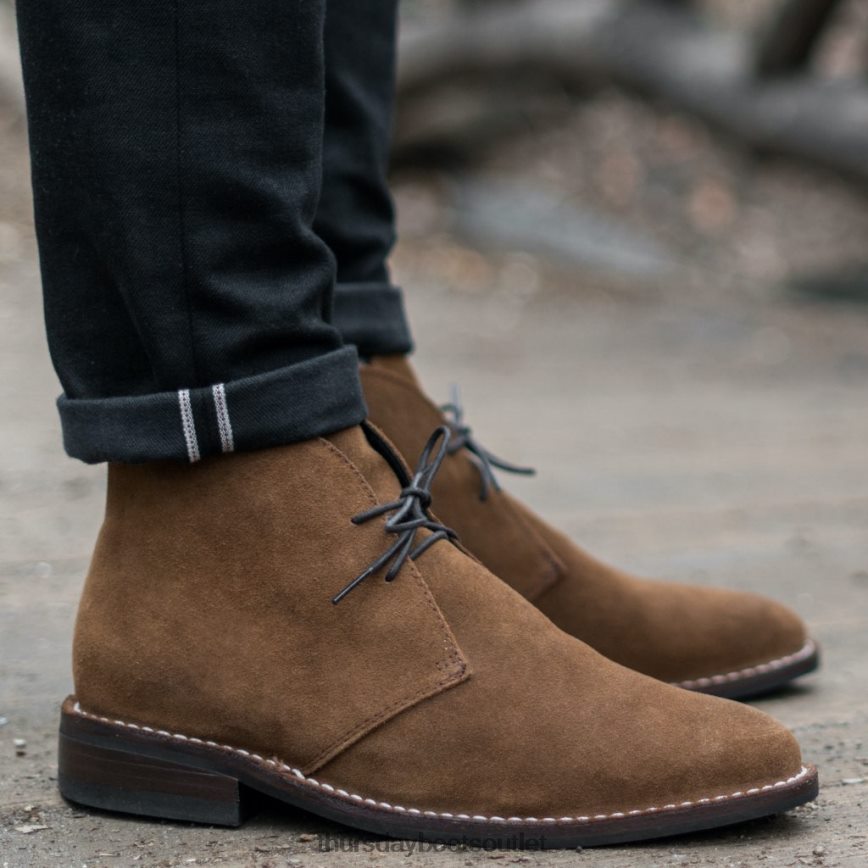 pl Thursday Boots mężczyźni zwiadowca koniakowy zamsz V64N6262 buty