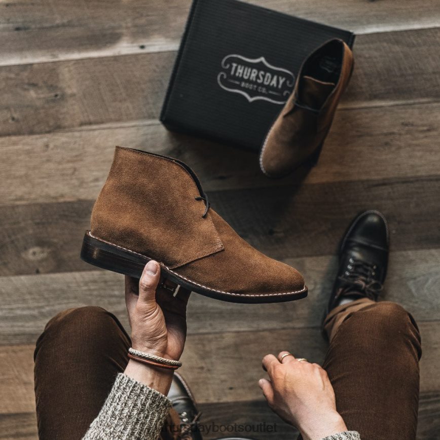 pl Thursday Boots mężczyźni zwiadowca koniakowy zamsz V64N6262 buty