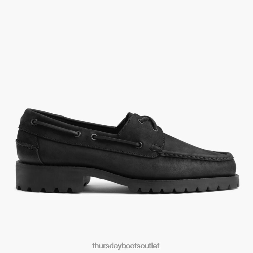 pl Thursday Boots mężczyźni mokasyn ręcznie szyty czarny mat V64N62227 buty
