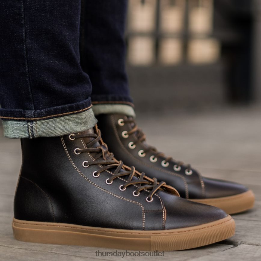 pl Thursday Boots mężczyźni premierowy wysoki top kakao V64N62140 buty