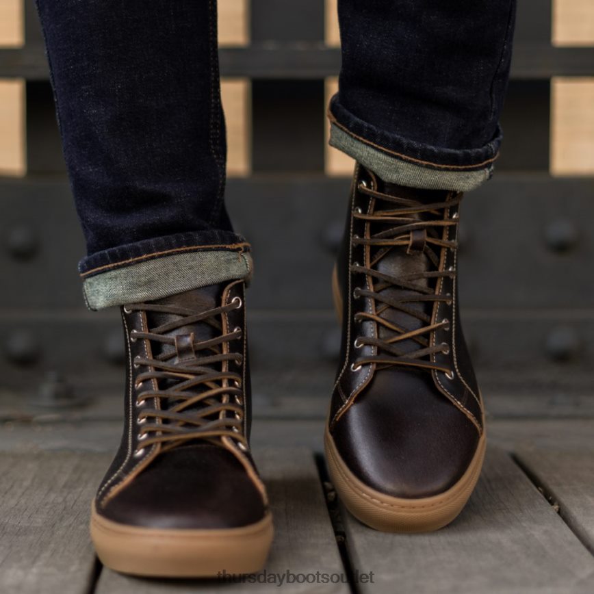 pl Thursday Boots mężczyźni premierowy wysoki top kakao V64N62140 buty