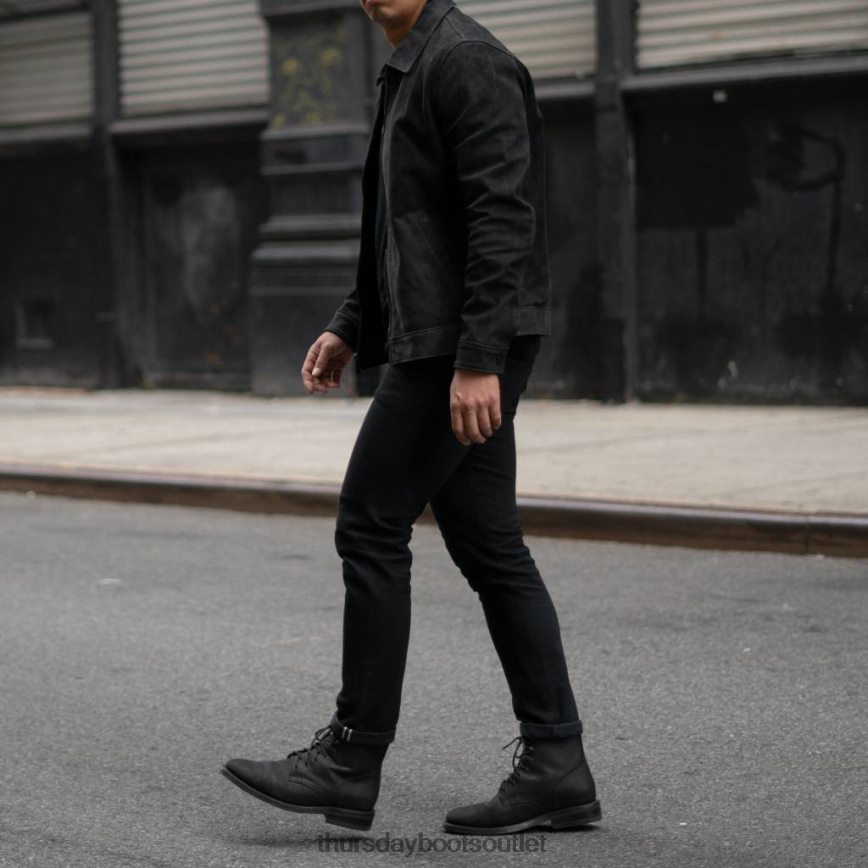 pl Thursday Boots mężczyźni kurtka keanu czarny mat V64N62147 odzież