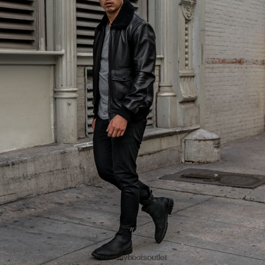 pl Thursday Boots mężczyźni kurtka lotnicza czarny V64N62160 odzież