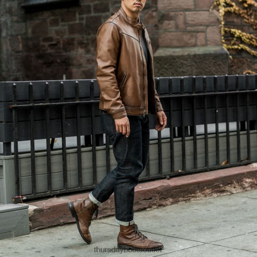 pl Thursday Boots mężczyźni kurtka roadstera orzech włoski V64N62153 odzież